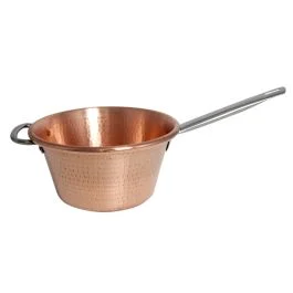 INDUCTION PAIOLO RAME MANICO INOX CM 26