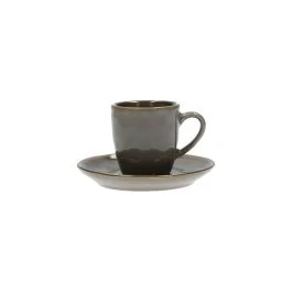 CONCERTO GRIGIO TORTORA TAZZA CAFFE' CON PIATTO