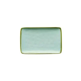 CONCERTO VERDE ACQUA PIATTO RETTANGOLARE 20X13