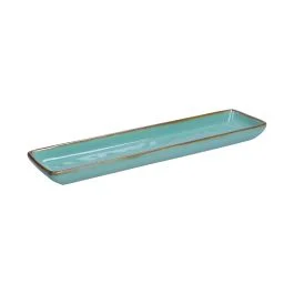 CONCERTO VERDE ACQUA VASSOIO RETTANGOLARE 32X8 CM
