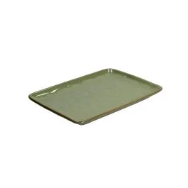 CONCERTO VERDE OLIVA PIATTO RETTANGOLARE 27X19 CM