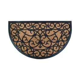 ZERBINO IN GOMMA SEMICIRCOLARE CON STOINO 45X75 CM