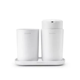 RENEW SET 3 ACCESSORI DA BAGNO BIANCO