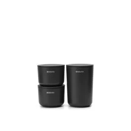 RENEW SET 3 CONTENITORI DA BAGNO DARK GREY
