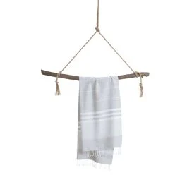 ASCIUGAMANO TELO HAMMAM 180X100 CM SULTAN GREY