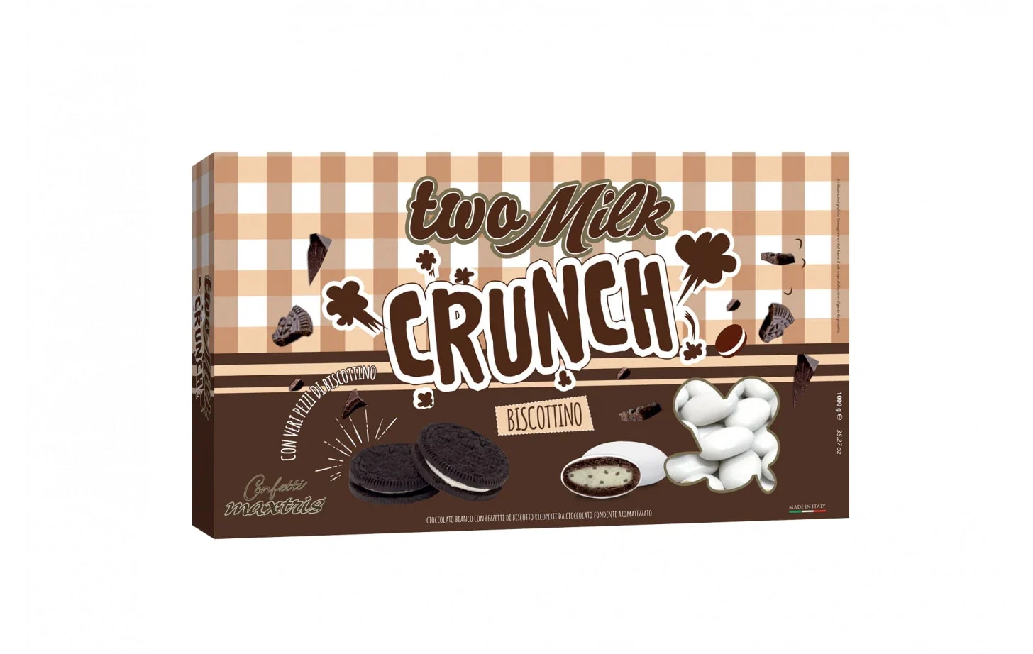 Maxtris Confetti Two Milk Crunch Biscottino 1 Kg