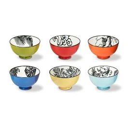 PECHINO SET 6 COPPETTE 11 CM