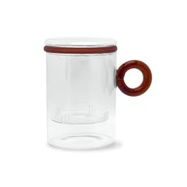 OLIMPIA TISANIERA IN VETRO BOROSILICATOAMBRA
