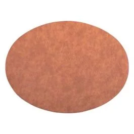 TROJA TOVAGLIETTA OVALE PELLE VEGANA MARRONE CHIARO