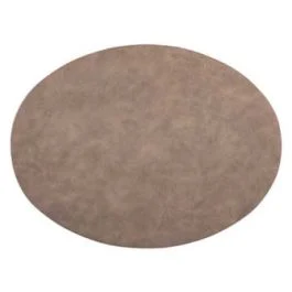 TROJA TOVAGLIETTA OVALE PELLE VEGANA TAUPE