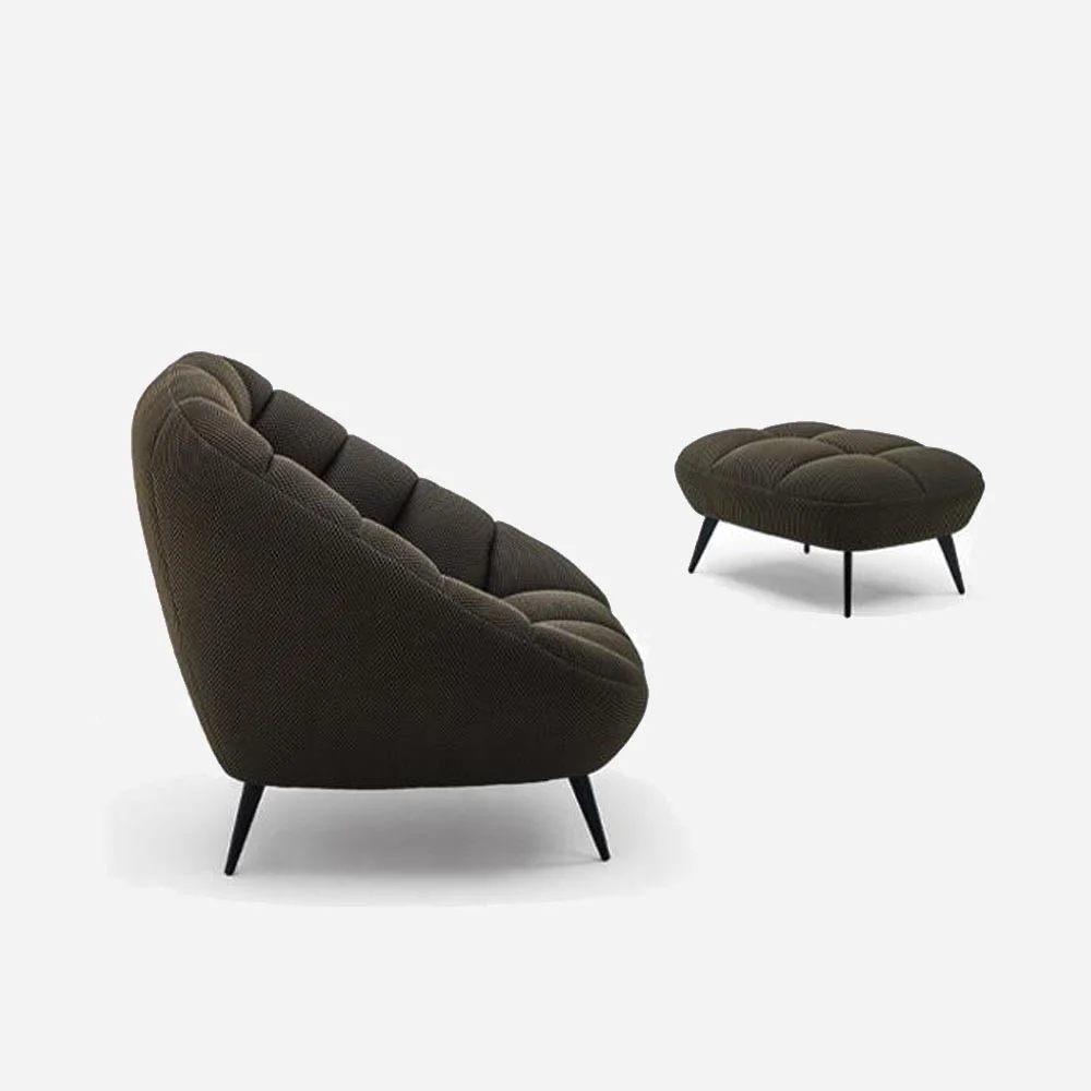 Aerre Italia Diamant poltrona e pouf imbottiti