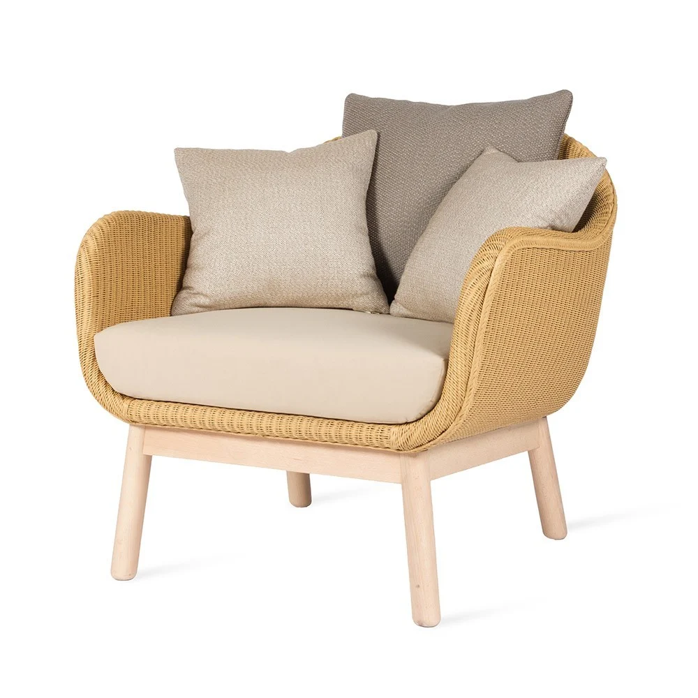 Alex lounge chair base in rovere