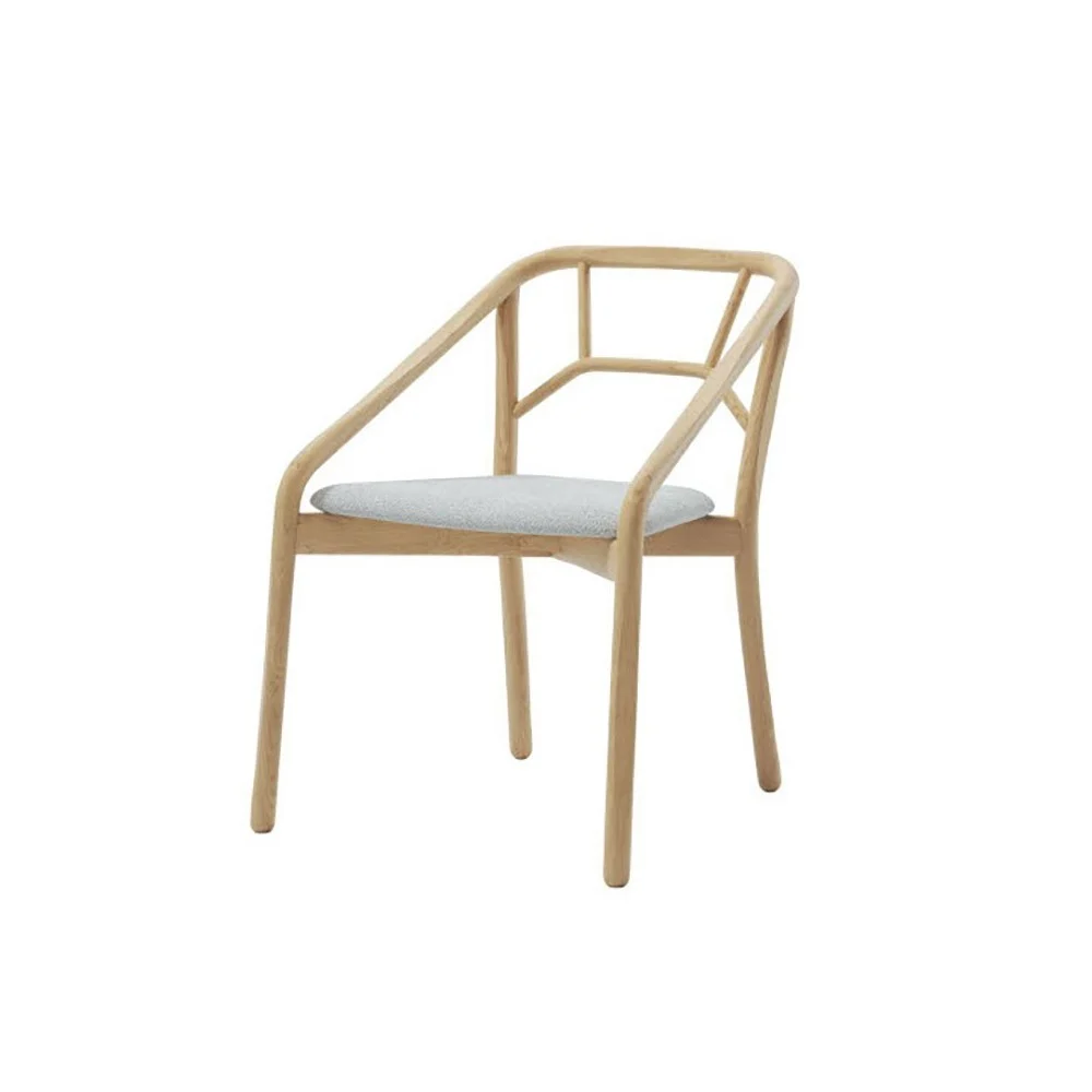 Alma Design Marnie sedia con struttura in legno di frassino seduta imbottita