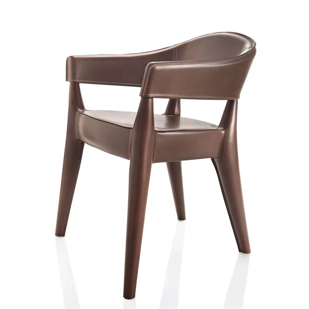Alma Design poltrona Jo Cuoietto rivestita in cuoio