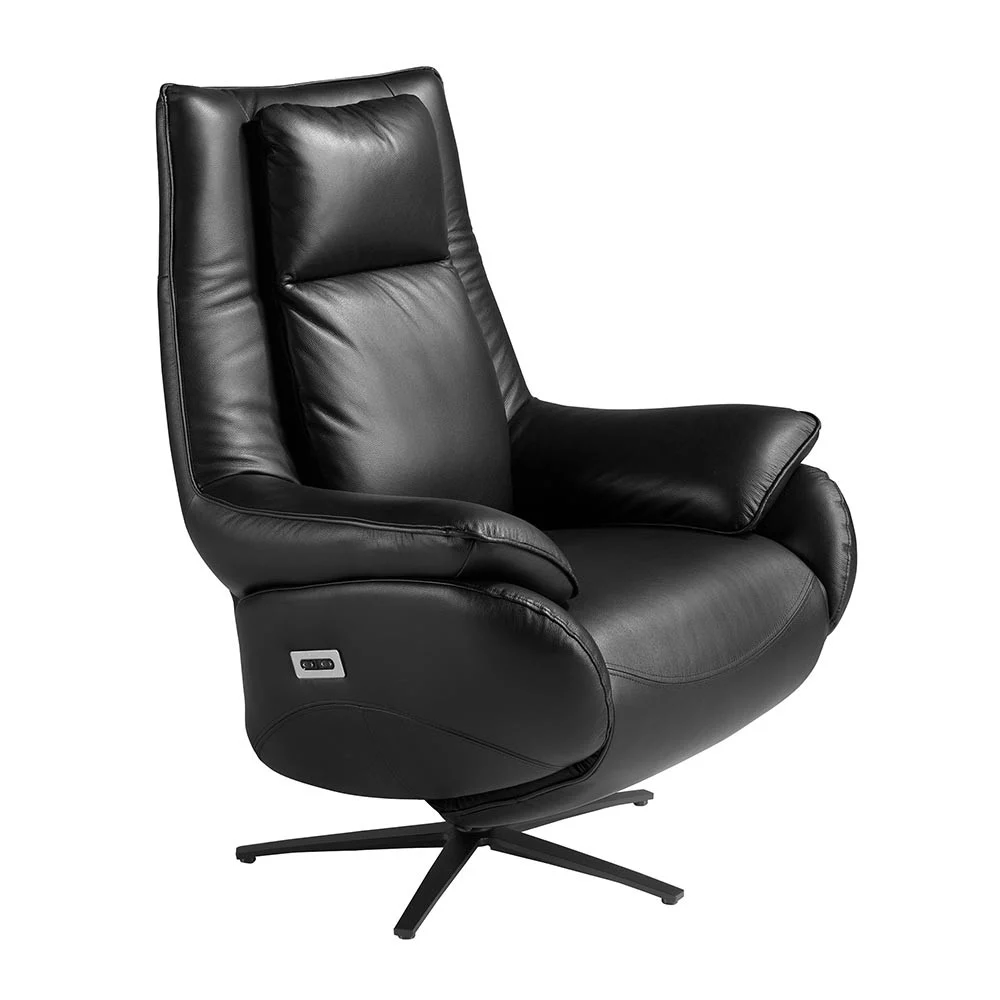 Angel Cerda poltrona 5124 rivestita in similpelle con meccanismo relax elettrico