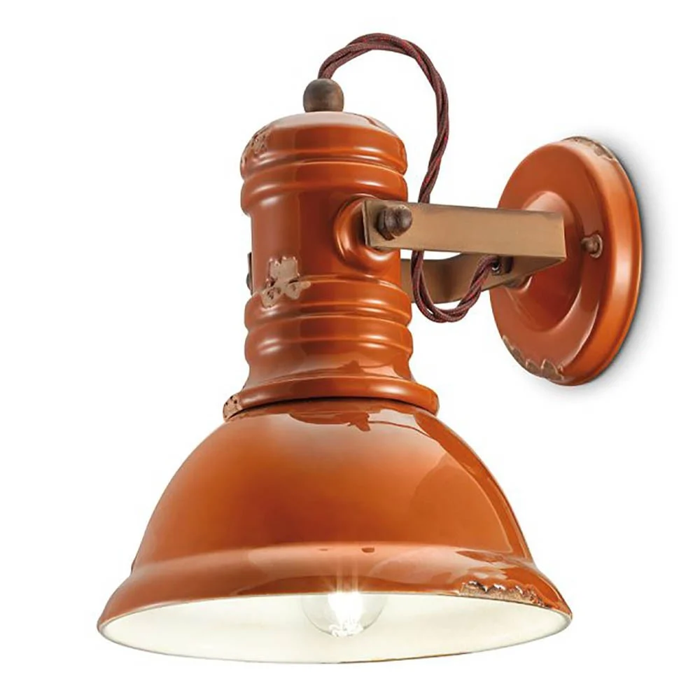 Applique C1693 di Ferroluce in ceramica disponibile in diverse finiture