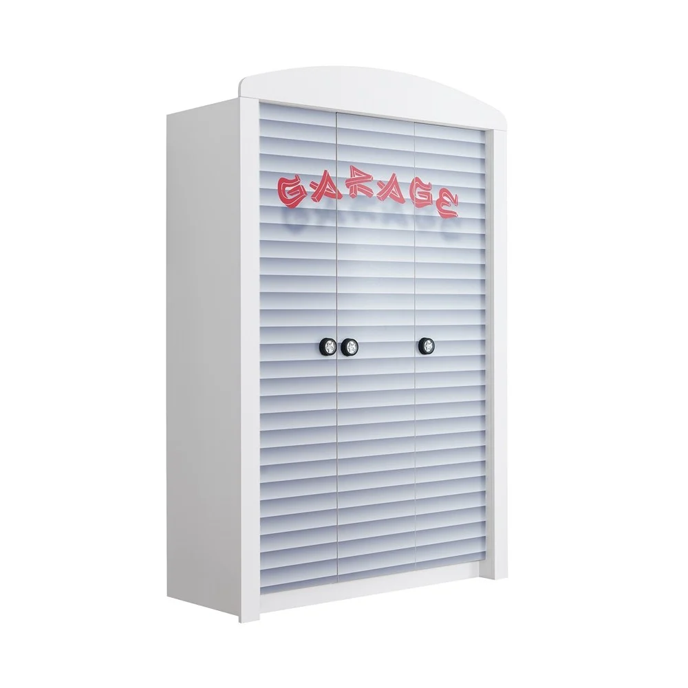 Armadio 3 Ante modello Garage per camerette bambini