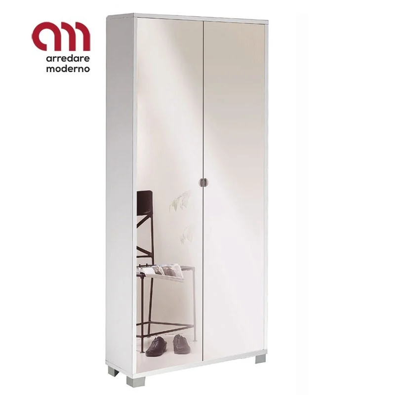Armadio portascope 2 ante a specchio naturale Art.747SP