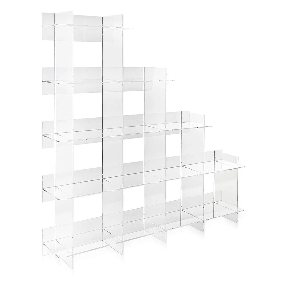 Atmosfera 3 Iplex Design libreria in plexiglass dalle linee minimal