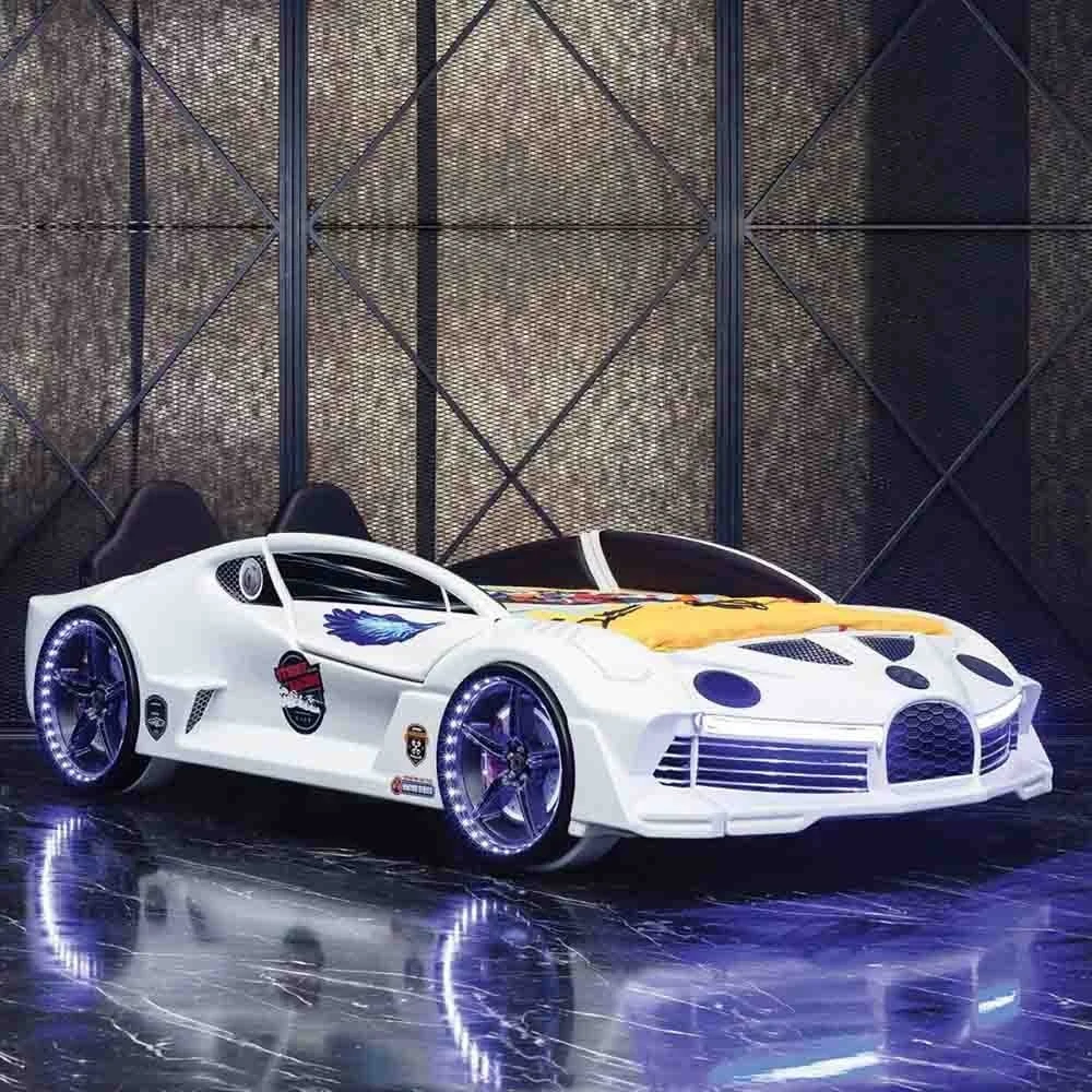 Letto a forma di auto Moon Aero Premium per camerette