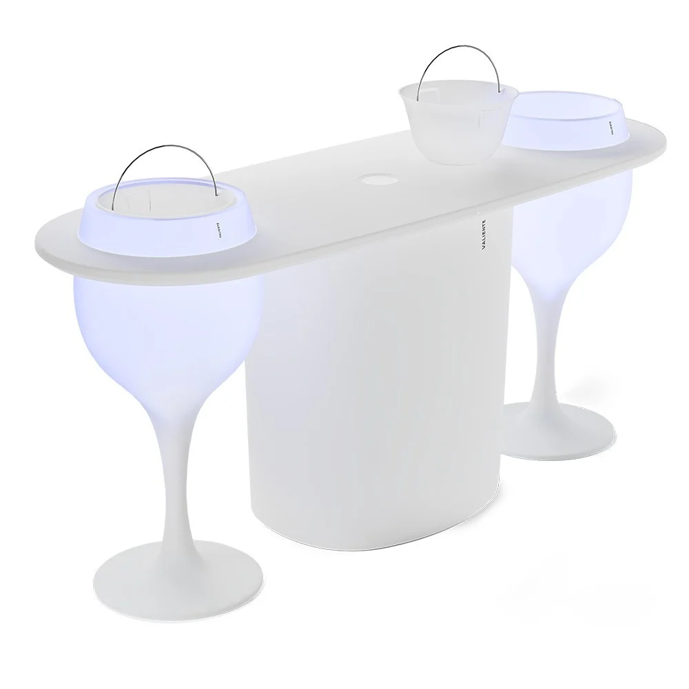 Bancone bar Bar Pro Led RGB in polietilene di Valiente