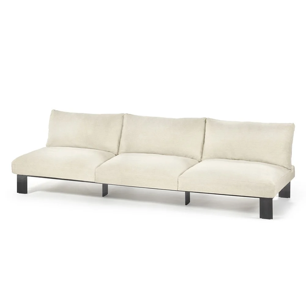 Bea Mombaers Divano da esterno beige 3 posti