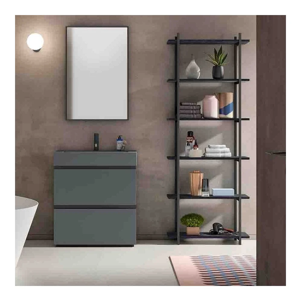 Birex Gola Up composizione bagno C-08 con due cassetti specchio e scaffalatura