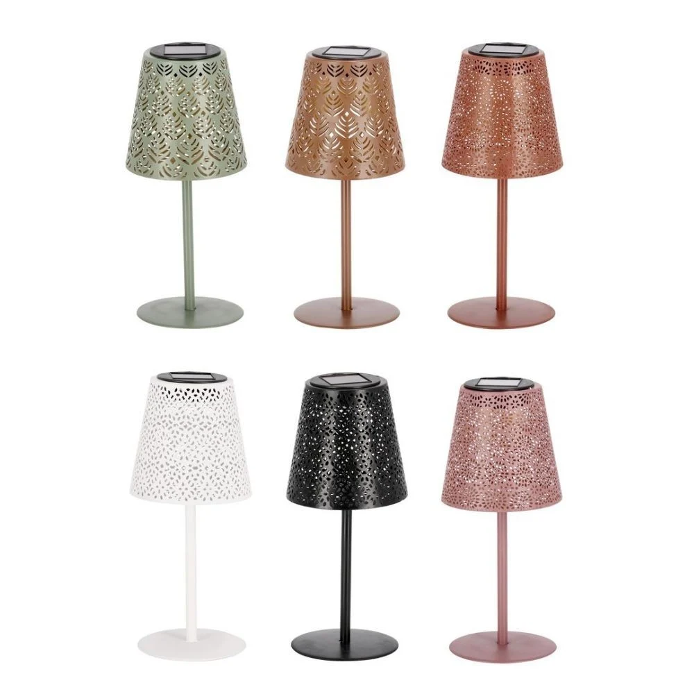 Bizzotto Lampada da tavolo Patricia con carica solare in set da sei colori