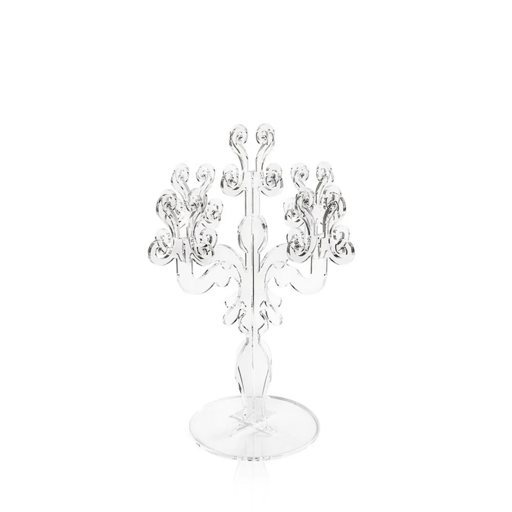 Candelabro in Plexiglass Vittoriale Small di Iplex Design 5 braccia sagomate a laser