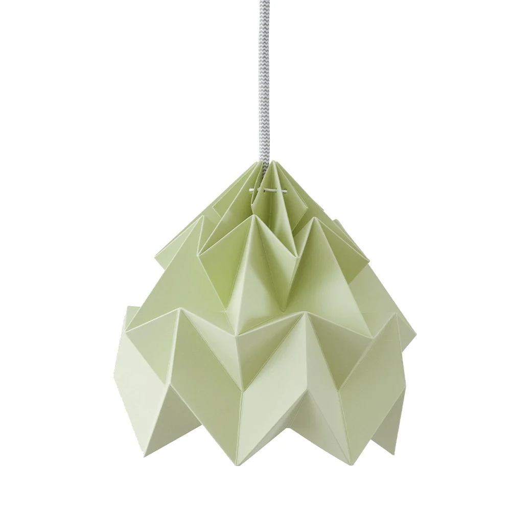 Carta da appendere origami Autunno verde falena