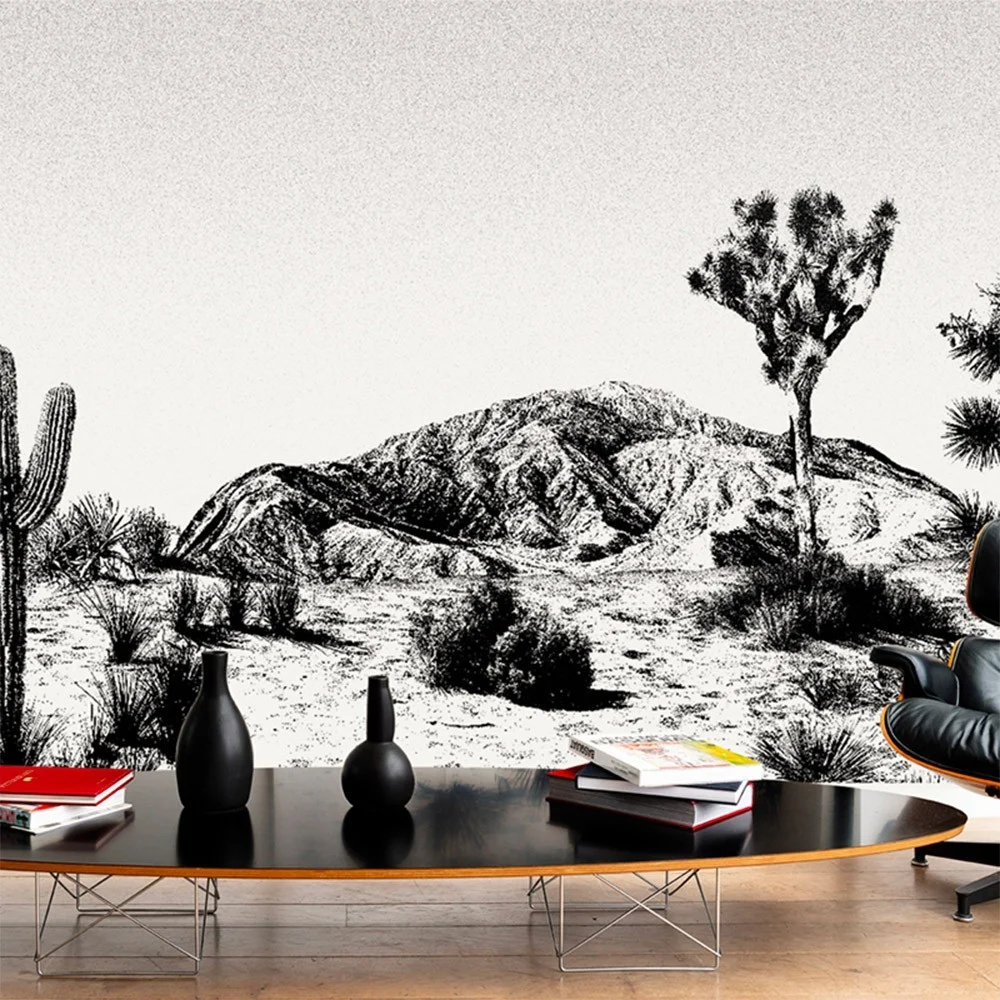 Carta da parati panoramica Arizona in bianco e nero