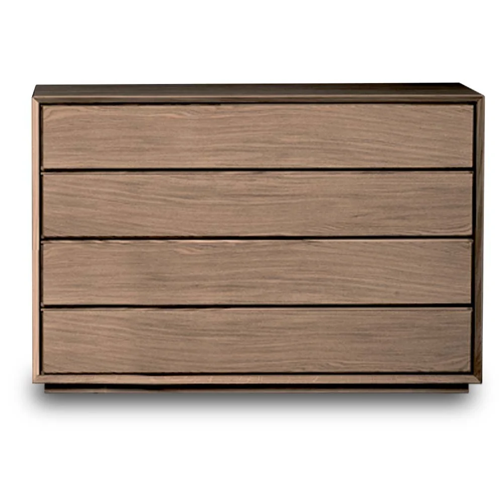 Cassettiera Nook di Altacorte 4 cassetti struttura in legno di rovere massello europeo