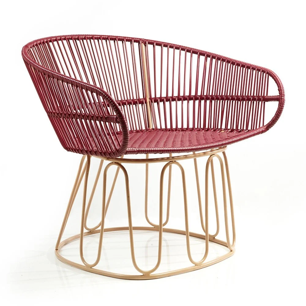 Chaise Lounge Circo viola / carne