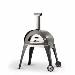 FORNO CIAO A LEGNA CON CARRELLO ARDESIAGRAY