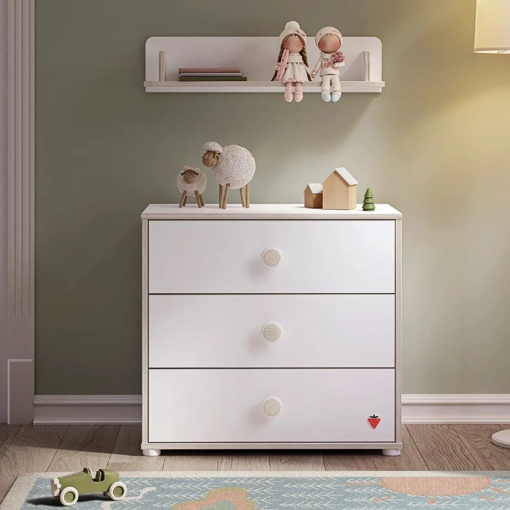 Cilek Cassettiera Montes White raffinata e preziosa