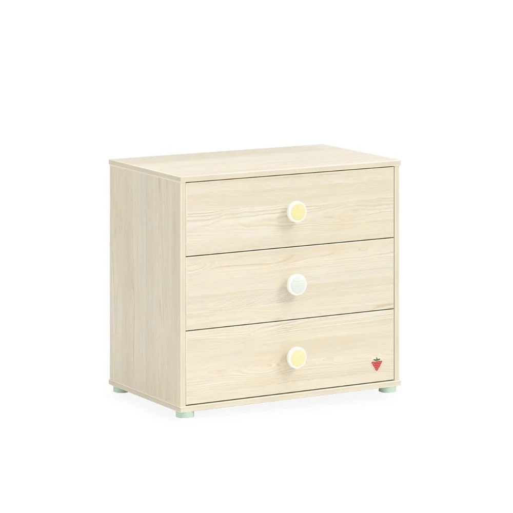 Cilek Cassettiera Montes Natural con 3 cassetti