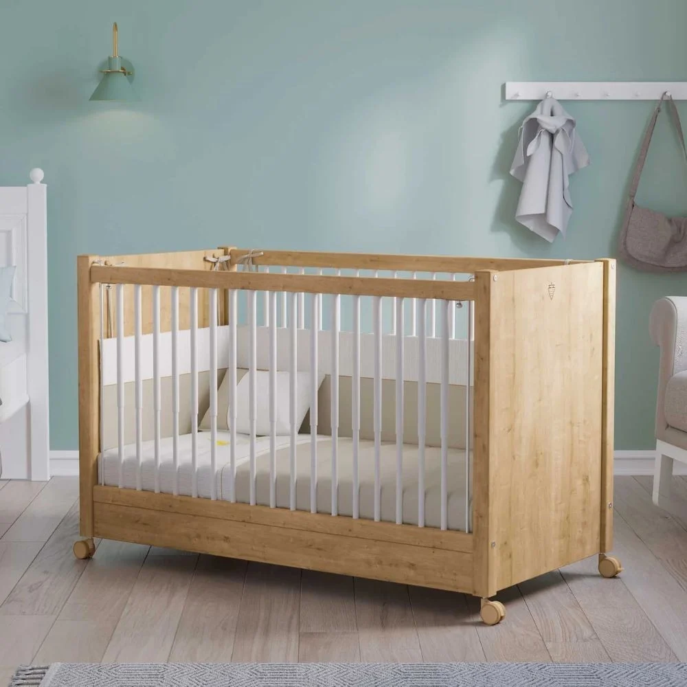 Cilek Letto Baby Mocha ad altezza regolabile e con ruote