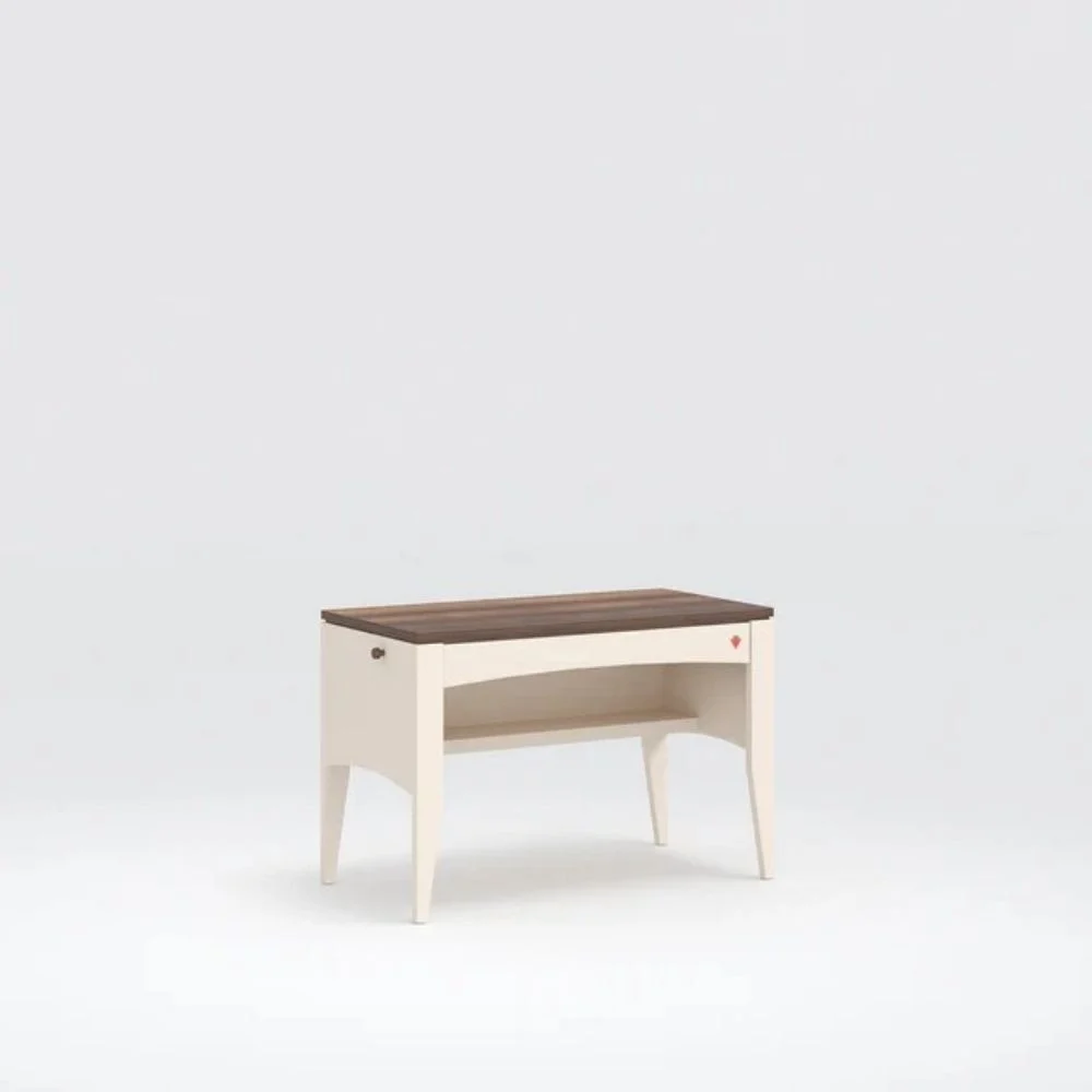 Cilek Scrivania Lapel con o senza libreria in color crema e legno