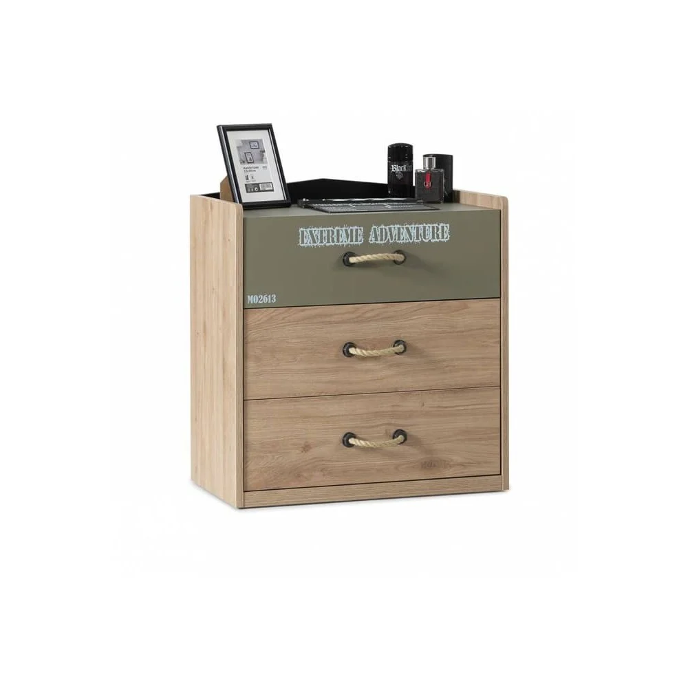 Como Casa in Stile Militare, in Legno con Maniglie in Corda