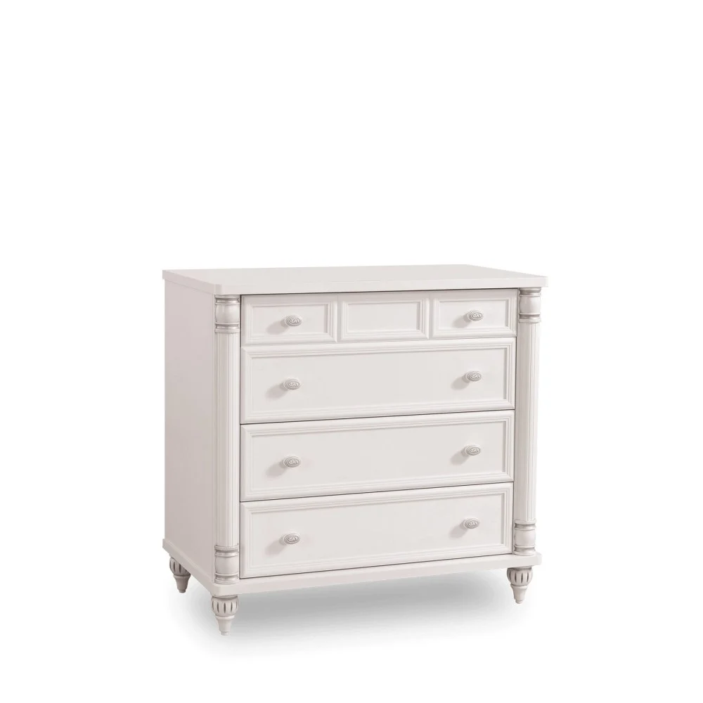 Cilek Como Romantic con Cassetti, in Melaminico Bianco Opaco, anche con specchio