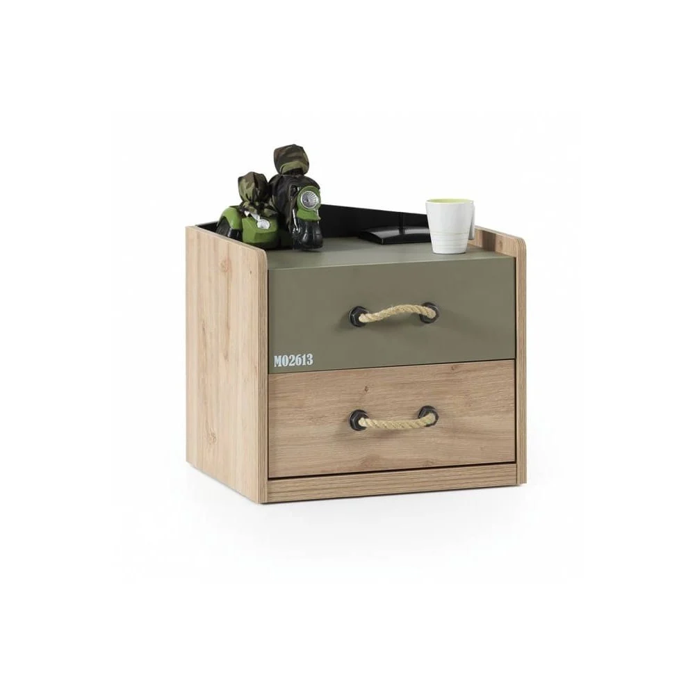 Comodino Casa con Un Cassetto, in Legno
