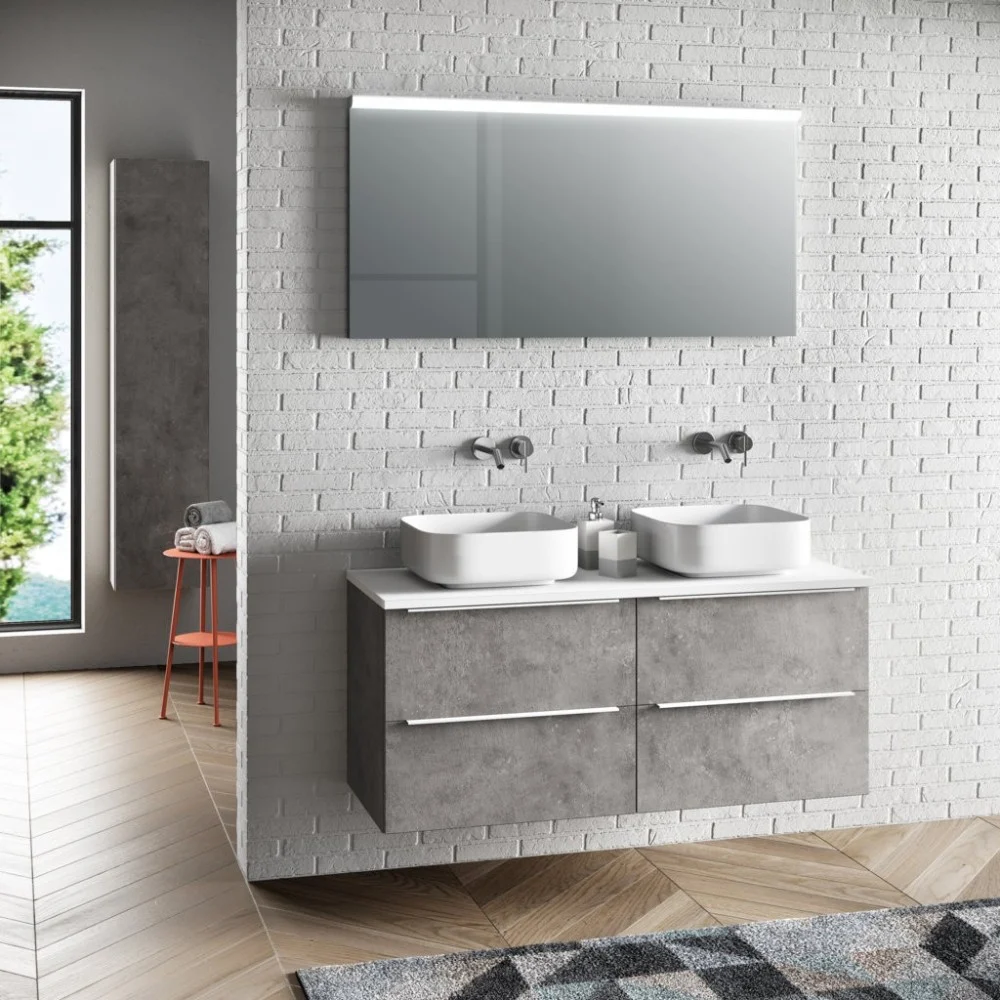 Composizione bagno Lella realizzato in Italia completo di 5 pezzi