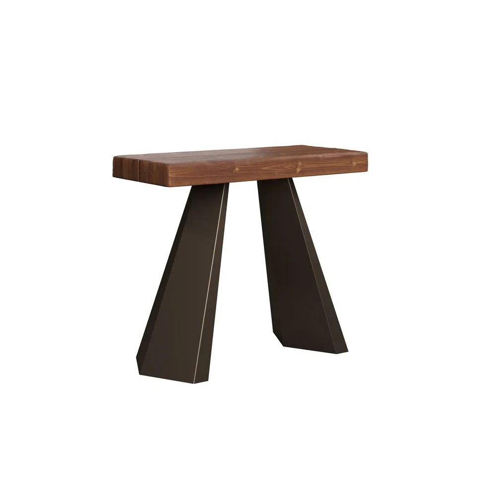 Consolle allungabile Diamante di Itamoby con struttura in metallo e piano in legno in diverse finiture
