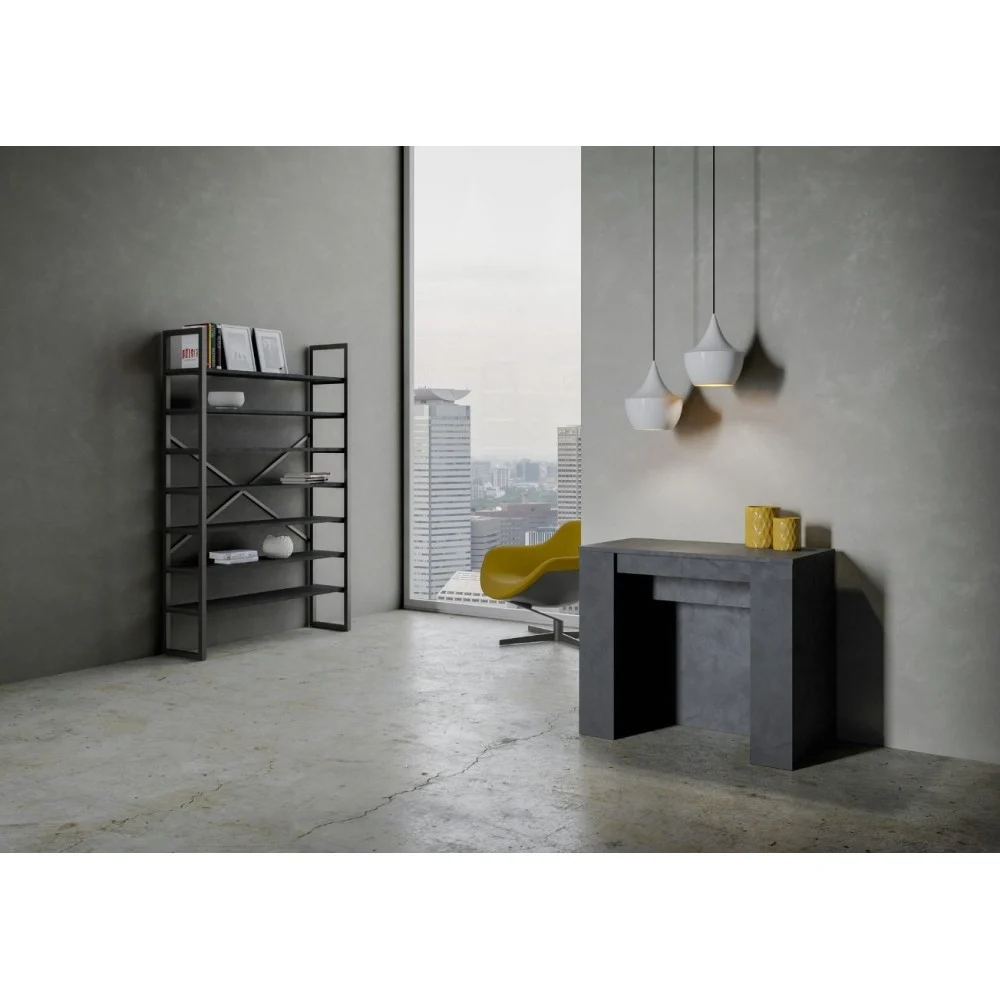 Consolle Venus di Itamoby allungabile realizzata in legno nobilitato con prolunghe riponibili internamente alla struttura
