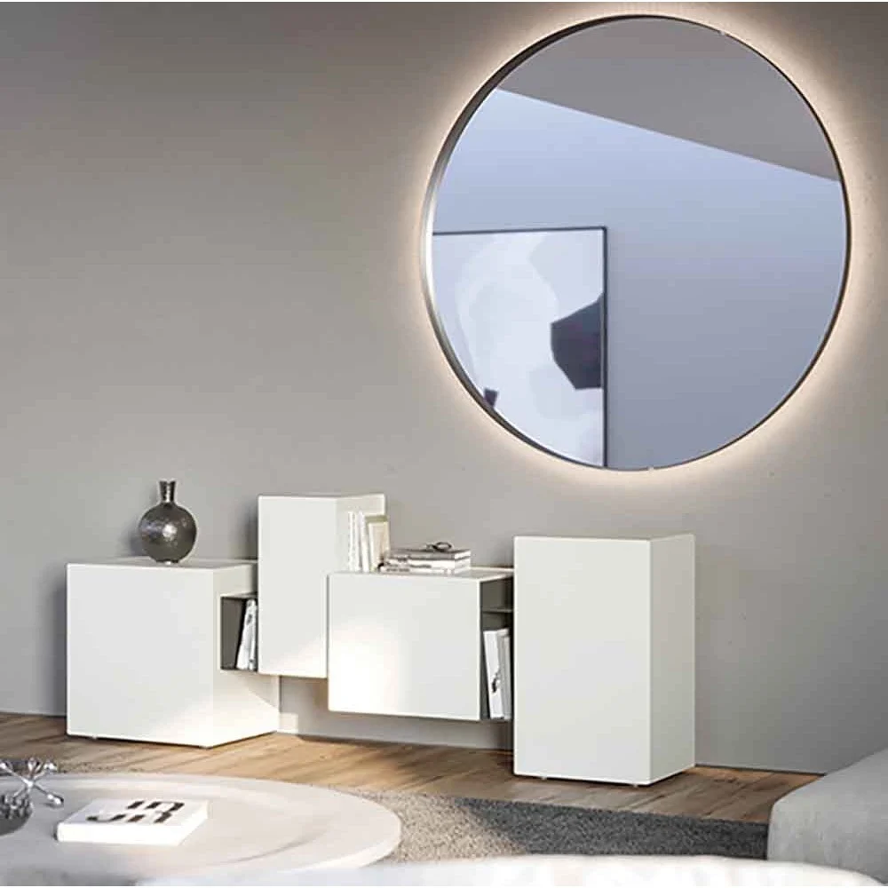 Credenza Brooklyn di Minottiitalia struttura in agglomerato di legno