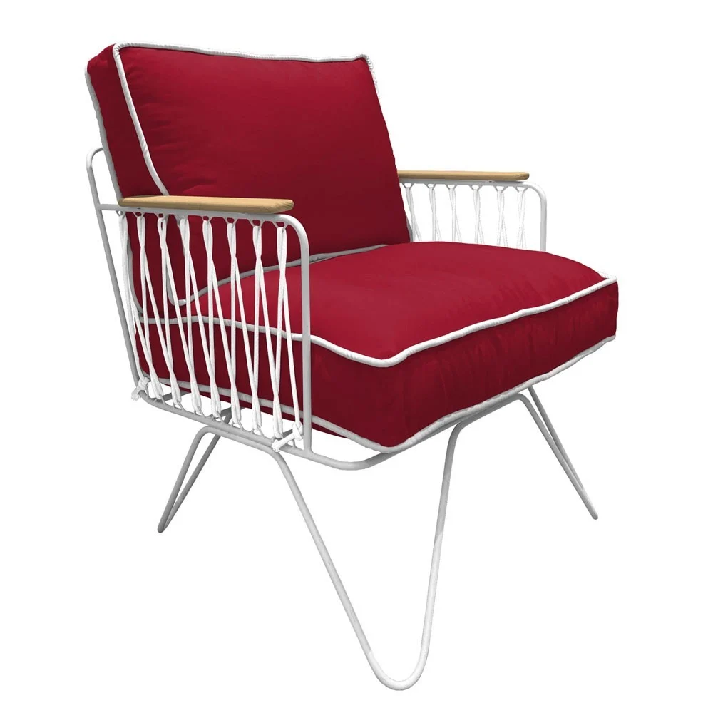 Croisette Outdoor poltrona paris rossa