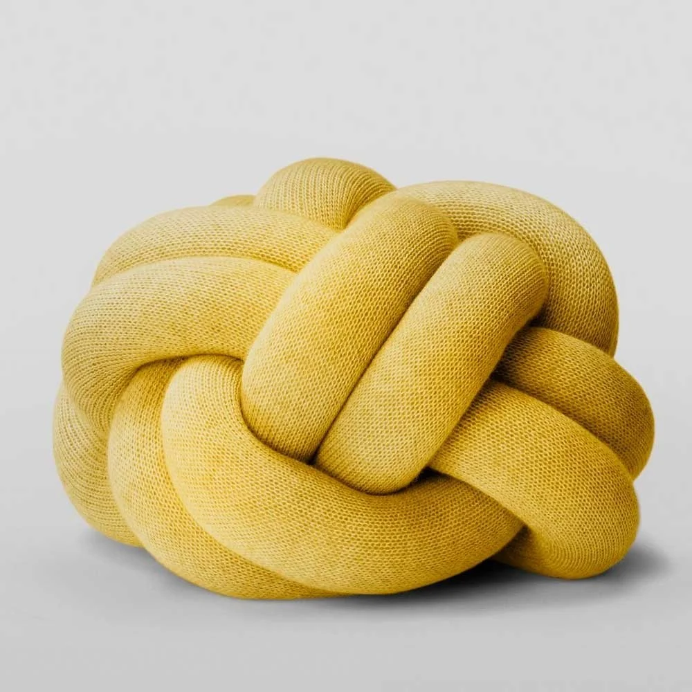 Cuscino nodo giallo