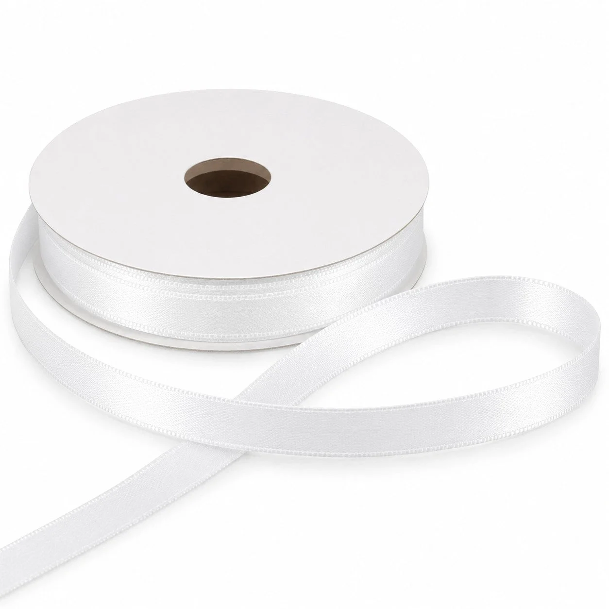 ETM Nastro Doppio Raso 6 Mm 50 Mt Bianco