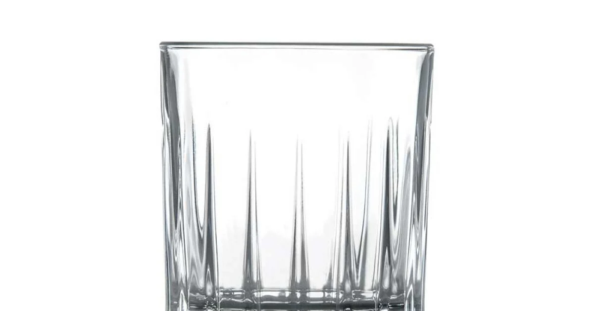 12 Bicchieri da Liquore in Eco Cristallo con Decori Lineari Design - Senzatempo