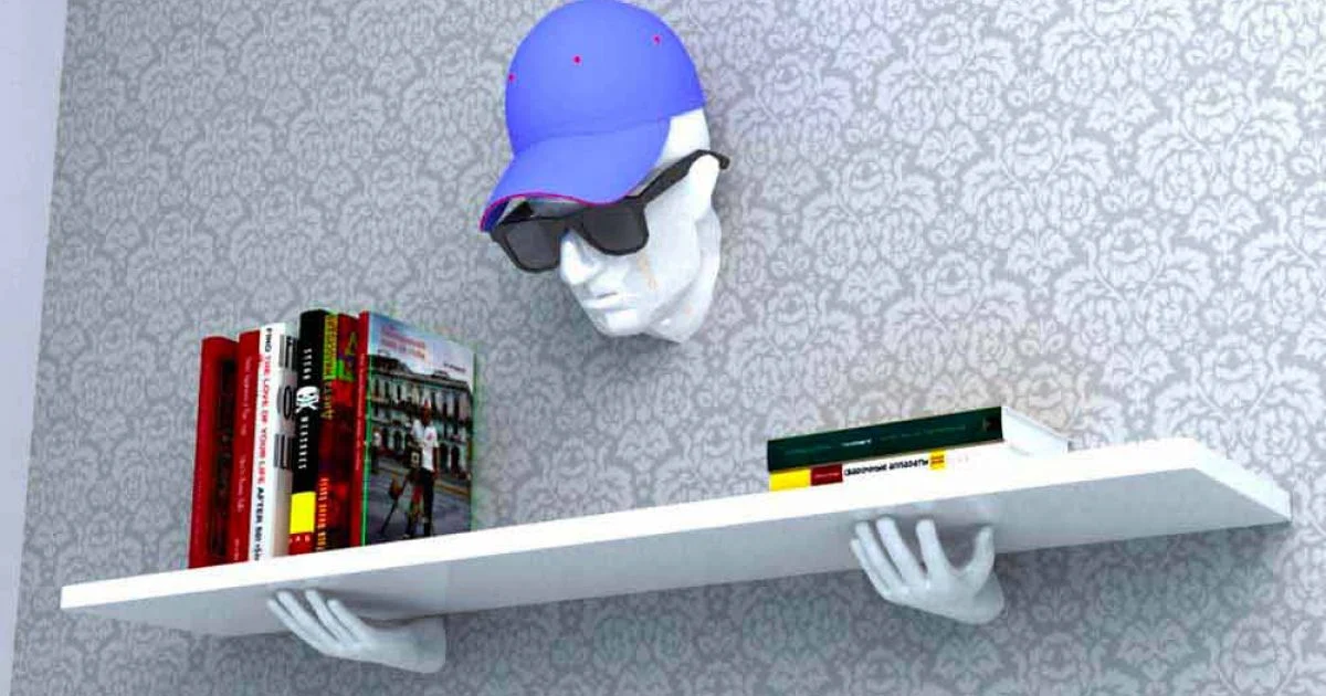 Mensola design moderno Vladimir made in Italy